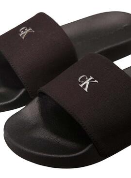   Flip-Flops Calvin Klein Monogramm Schwarz für Damen