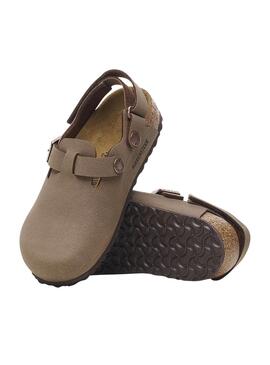 Clogs Birkenstock  Tokio braun für Kinder.