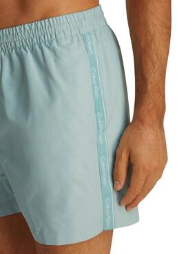 Badehose Calvin Klein Logo-Band Türkis für Herren