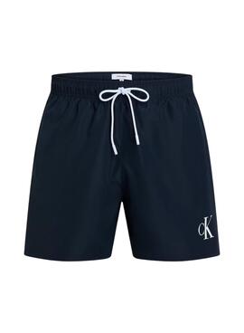 Badehose Calvin Klein Monogramm Marineblau für Männer