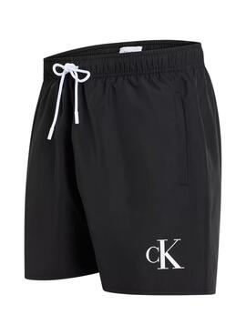 Badehose Calvin Klein Monogramm in Schwarz für Männer