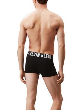 Pack 3 enge Calvin Klein Boxershorts in Schwarz für Männer.
