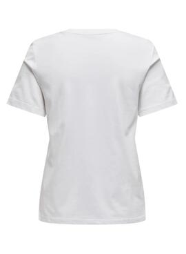 T-shirt Only Henny Weiße  Damen 