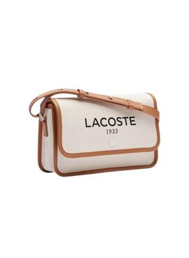 Tasche Lacoste Jacquard Heritage beige für Frauen