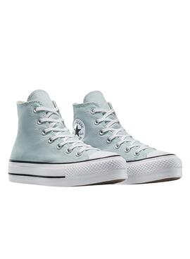 Sneaker Converse Chuck Taylor All Star Plattform in türkisblau