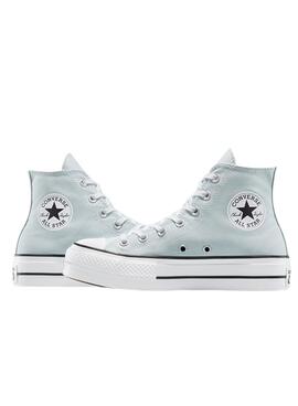 Sneaker Converse Chuck Taylor All Star Plattform in türkisblau