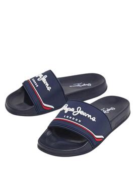 Flip-Flops Pepe Jeans Slider   in Marineblau für Männer
