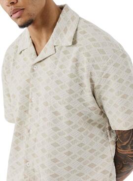 Hemd Project x Paris mit strukturiertem Gewebe für Herren in Beige.