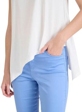 T-shirt Naf Naf irregular weiß für Frauen