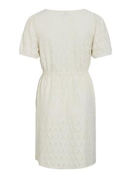 Kleid Vila Viamalina in Beige, kurz für Damen.