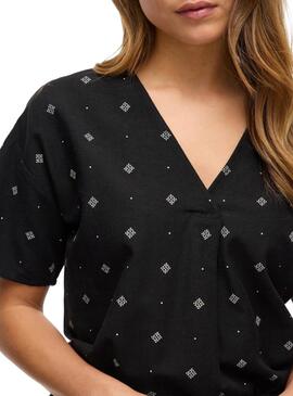 Bluse Vila Viprisilla Schwarz für Damen