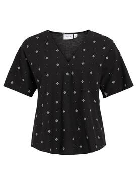 Bluse Vila Viprisilla Schwarz für Damen
