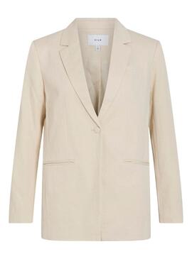 Blazer Vila Viflea beige für Damen