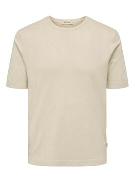 Strickshirt Only and Sons Wyler in Grau für Herren.