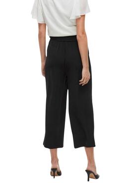 Schwarze Vila Vijosa Culotte-Hose für Damen