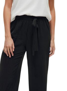 Schwarze Vila Vijosa Culotte-Hose für Damen