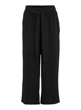 Schwarze Vila Vijosa Culotte-Hose für Damen