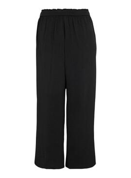 Schwarze Vila Vijosa Culotte-Hose für Damen