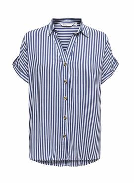 Bluse Only Yasmin in Blau für Damen