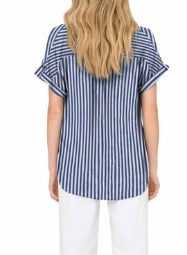 Bluse Only Yasmin in Blau für Damen