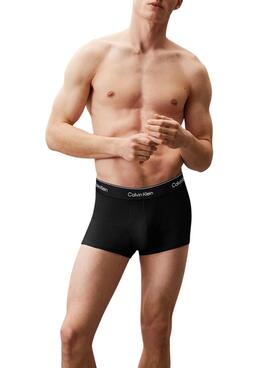 Pack 3 Boxershorts Calvin Klein schwarz und weiß für Männer.