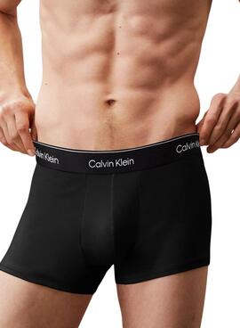 Pack 3 Boxershorts Calvin Klein schwarz und weiß für Männer.