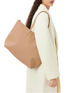 Handtasche Lacoste Tote Beige für Damen