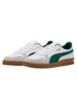 Turnschuhe Puma Indoor in Weiß und Grün für Männer.