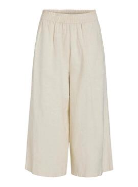Hose Vila Viprisilla beige für Frauen