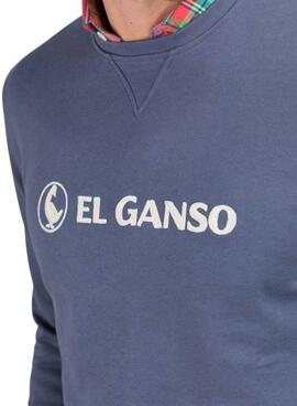 Sweatshirt Der Gans Flocke blau für Herren