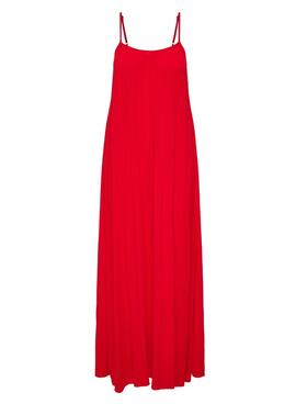 Rotes Only Niki Kleid für Damen.
