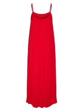 Rotes Only Niki Kleid für Damen.