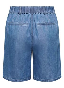 Bermuda Nur Bea Jeansblau für Damen.