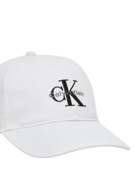 Kappe Calvin Klein Jeans Monologo Embroidery weiß für Herren