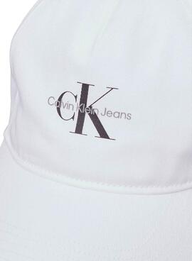 Kappe Calvin Klein Jeans Monologo Baseball weiß für Herren