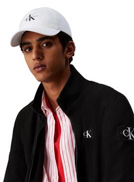 Kappe Calvin Klein Jeans Monologo Baseball weiß für Herren