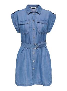Kleid Only Bea Franco in Blau für Damen