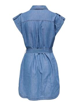 Kleid Only Bea Franco in Blau für Damen