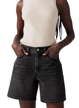 Bermudas Levis 94 Baggy schwarz für Damen