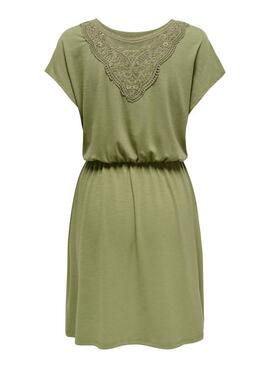 Kleid Only Freda Batsleeve in Grün für Frauen