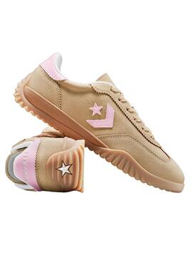  Sneakers Converse Run Star Trainer Wildleder Kamel für Frauen