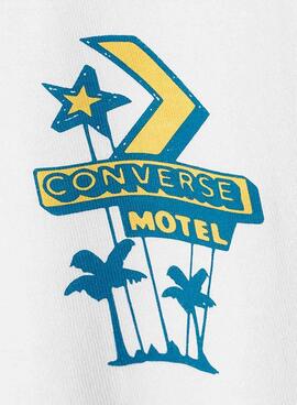 T-Shirt Converse Motel weiß für Herren