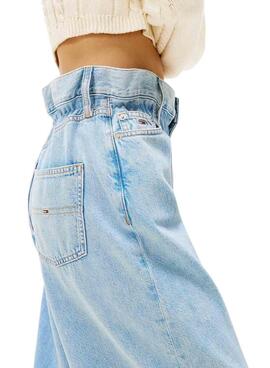 Jeanshose Tommy Jeans Paperbag  in Blau für Damen