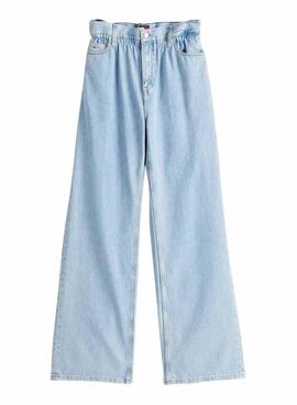 Jeanshose Tommy Jeans Paperbag  in Blau für Damen