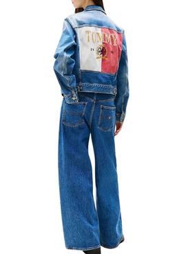 Jeansjacke Tommy Jeans Trucker  in Blau für Frauen