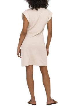 Kleid Only Jany beige für Frauen.