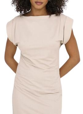 Kleid Only Jany beige für Frauen.