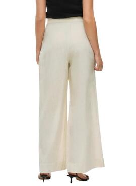 Hose Vila Etni beige für Frauen