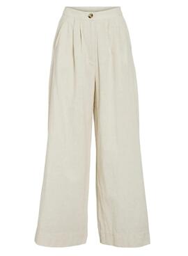 Hose Vila Etni beige für Frauen