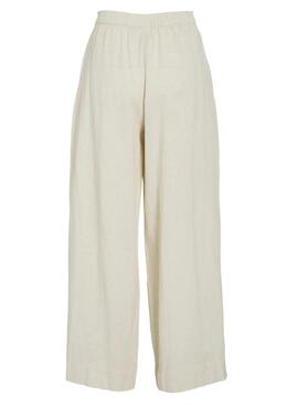 Hose Vila Etni beige für Frauen